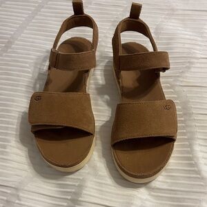 UGG Tan Open-Toe Sandals